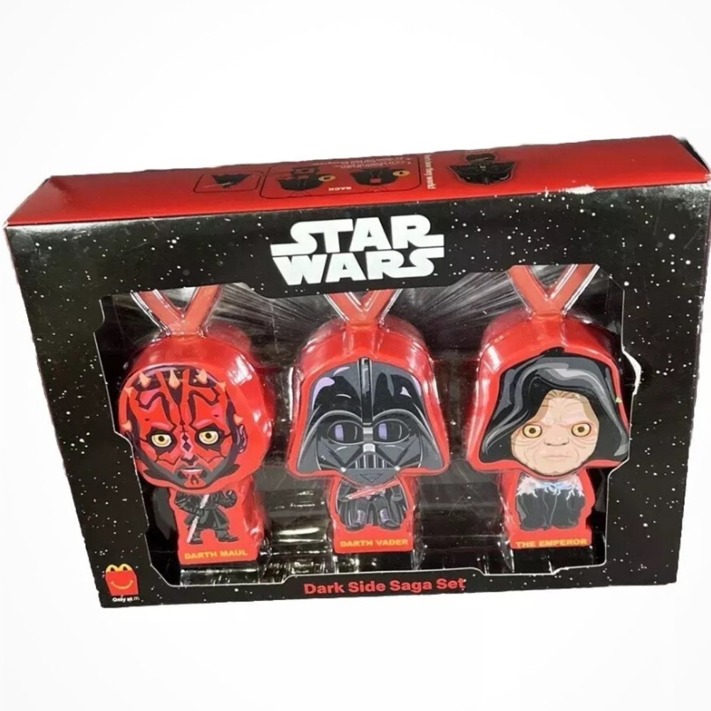 New 2019 McDonalds Star Wars Rise of Skywalker Dark Side Saga Promo Toy Set
